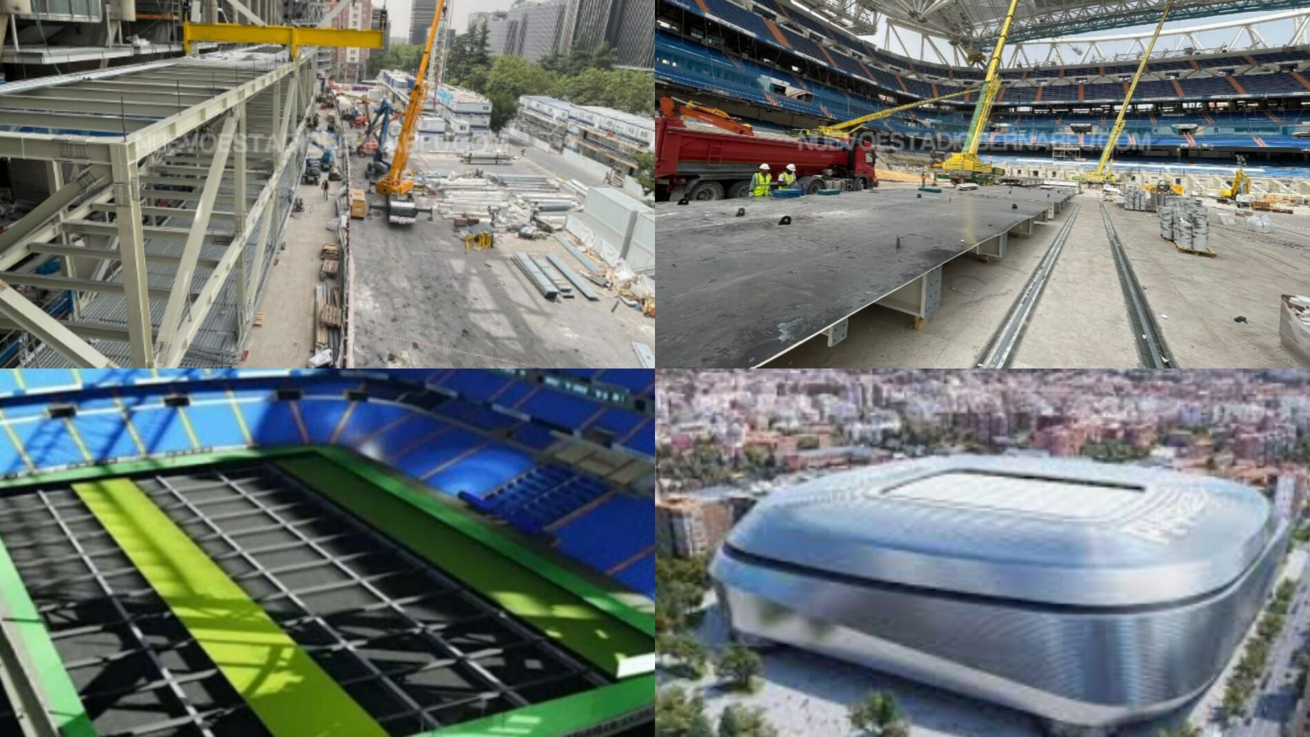 Las obras del Santiago Bernabéu aceleran en verano: así lucen las 'tripas' del nuevo césped